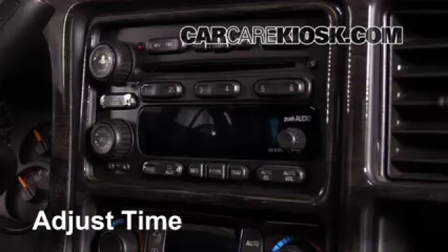 2004 GMC Yukon SLT 5.3L V8 Horloge Régler l'horloge